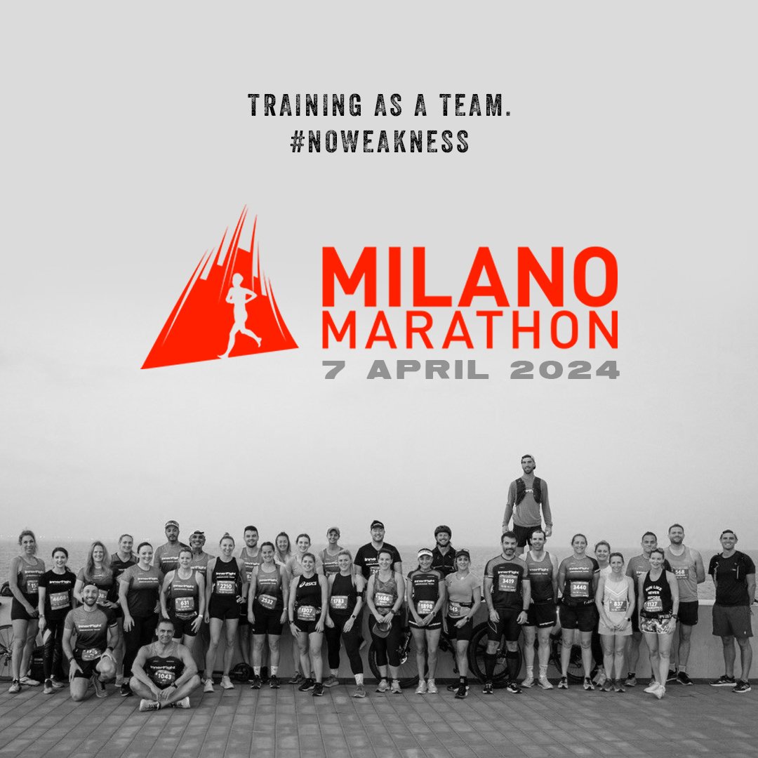 InnerFight's tweet photo. Our 12-week focus to Milan Marathon has started!
Want to join us? It’s not too late!

Register for the race and then talk to your coach about training! #letsgo

#innerfight #noweakness #hardwork #smashlife #marathon #training #fitness #sport #milano #dubai https://t.co/uBKxuIaWD4