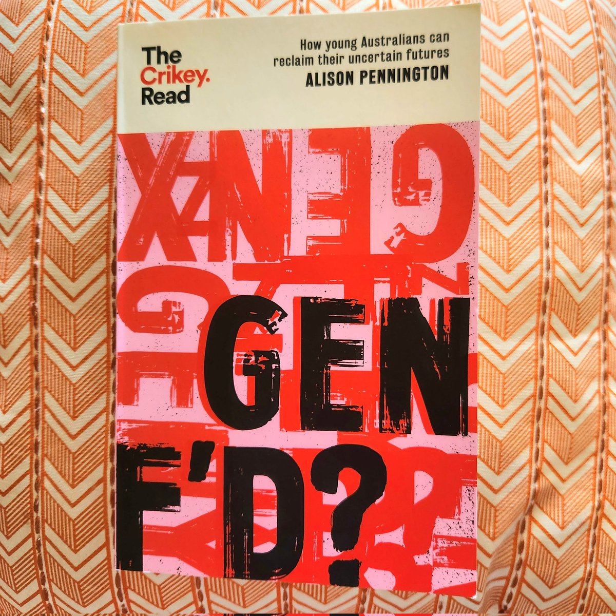 I've been reading @ak_pennington's 'Gen 🤬' this summer and it's SO. GOOD. As someone under 35 and therefore in the 'F'ed Generation', I defs recommend people grab a copy! For fellow youths to understand why we're so F'ed, or for older gens to better grasp our situation.