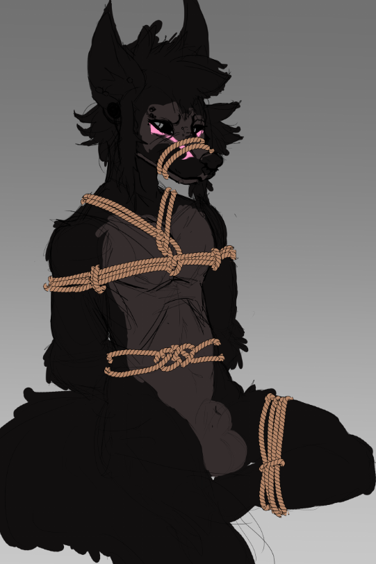 PookieMouse's tweet image. A little Stuck :p #furryart #furryartwork