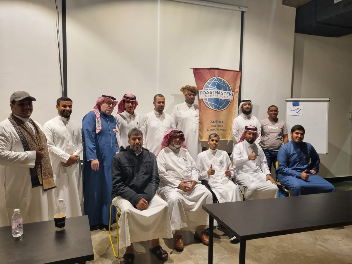 من أجواء اللقاء 244 لنادي <a href="/alertiqaclub/">نادي الارتقاء</a>
المنطقة 27 القسم C القطاع 104 #توستماسترز #منطقة_النجوم #toastmasters
<a href="/eng_a_krimly/">المستشار أحمد قرملي</a>
<a href="/Toastmasters/">Toastmasters</a>
<a href="/District104TI/">District 104 Toastmasters International</a>
<a href="/A_98smz/">Eng. Ahmad 🍂</a>
<a href="/TariqAlMadani1/">طارق المدني ١٧٢٧م</a>
<a href="/judhawa/">Abdulhadi Hawsawi</a>