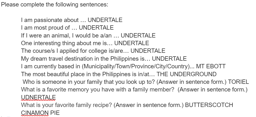 aesuwang's tweet photo. easiest homework yet #undertale #undertaletwt #undertwt https://t.co/yxxnGjIica