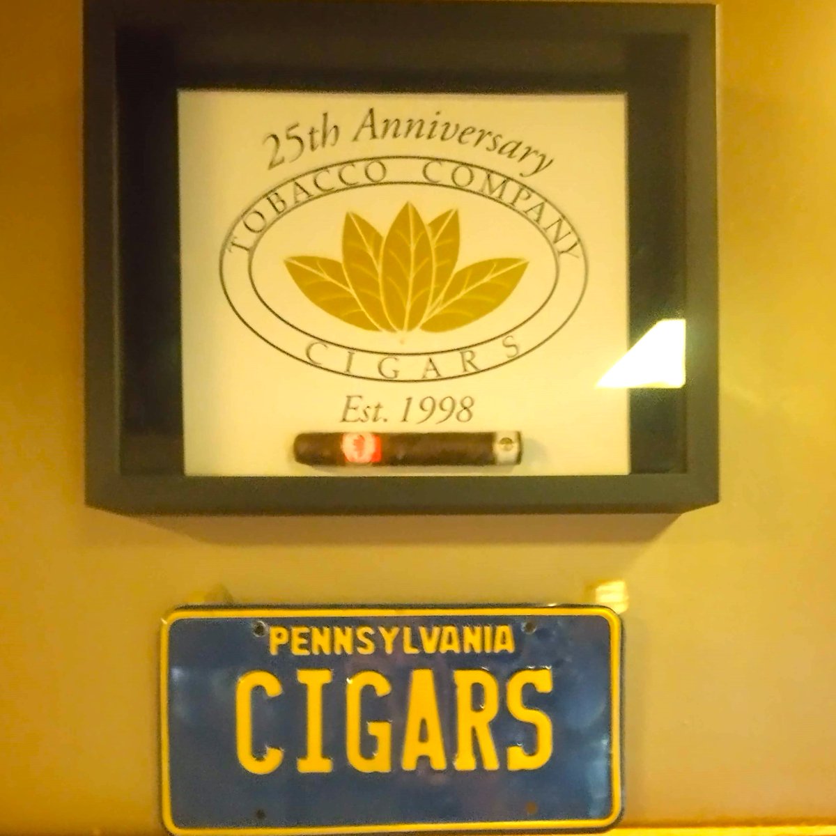TobaccoCo's tweet photo. Big thanks to #BotLPAChapter Joe for creating this shadow box to celebrate our #TCo25! https://t.co/NPwU2L5aT4