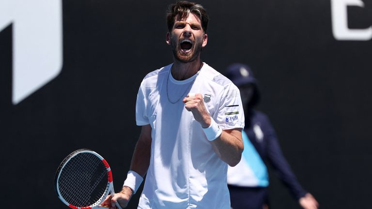 thenet_m's tweet photo. Norrie advances in Melbourne 

No. 19 seed Cameron Norrie came back from 2 sets down against Italian qualifier Guilio Zeppieri to reach the next round 3-6, 6-7 (4-7), 6-2, 6-4, 6-4.

He'll face Casper Ruud next! #AusOpen https://t.co/BkeI6N5ad5
