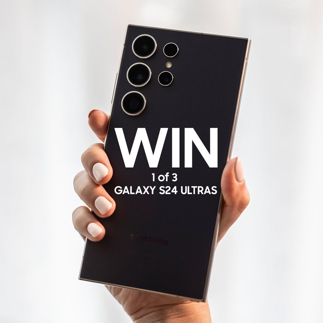Want to #WIN one of three brand new #GalaxyS24 Ultras? Simply like this post, follow @SamsungAu on X and comment in 24 words or less what AI feature you would like to see on Galaxy you must include #GalaxyS24 in your answer. T&amp;Cs apply. 
 #Samsung #SamsungUnpacked