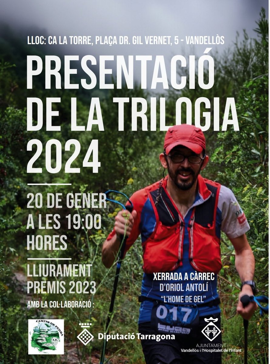 Aquest dissabte teniu una cita a <a href="/ajuntament_vh/">vandellosihospitalet</a> ... La presentació de les nostres curses i una interessant xerrada a càrrec del <a href="/_doktor8/">Oriol Antolí Sarrau</a> !❤️❤️