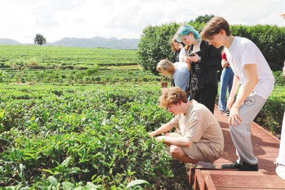 “우리는 이곳의 자연과 문화를 매우 좋아합니다!” 최근 #러시아 민족 우호 대학교 및 기타 학교의 약 100명 청소년으로 구성된 겨울 캠프가 하이난에서 수학 활동을 진행했으며 현지에서 차 제조 공예를 배우고 가까이에서 #하이난 차 문화와 유화 산업 등의 매력을 느꼈다.→kr.hicn.cn/article/4GDgCh…