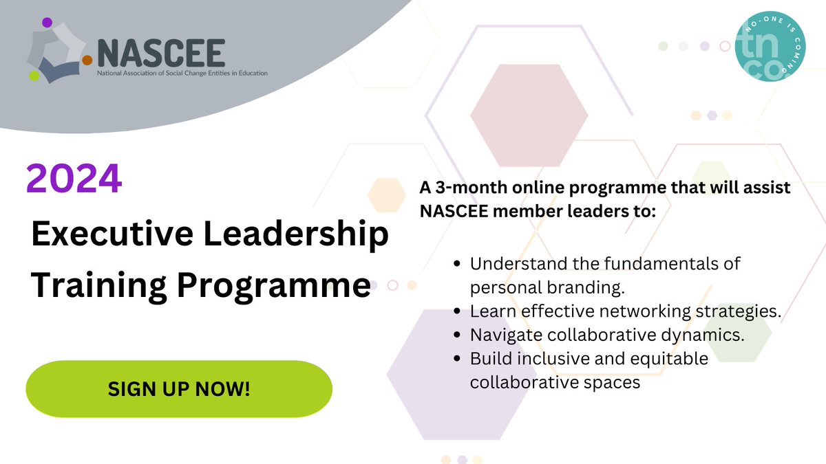 Elevate your expertise! Sign up for the 2024 Executive Leadership Training Programme, FREE for members, and master the art of networking and collaboration.

To apply, click on the following link: bit.ly/48y9CsZ on/before Friday, January 19, 2024.
#workingbettertogether