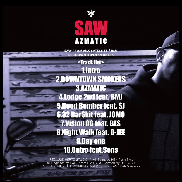 karisuma88saw's tweet photo. SAW 1st ALBUM
 「 AZMATIC 」 
from. MSC SATELLITE &amp; BMJ
Rep. DOWNTOWN SMOKERS!!

TuneCore
https://t.co/Sohr0h33uu
CARTEL RECORDS
https://t.co/6BxGktqijS
disc union
https://t.co/0279ou3fXw https://t.co/HTw4iD0SLI