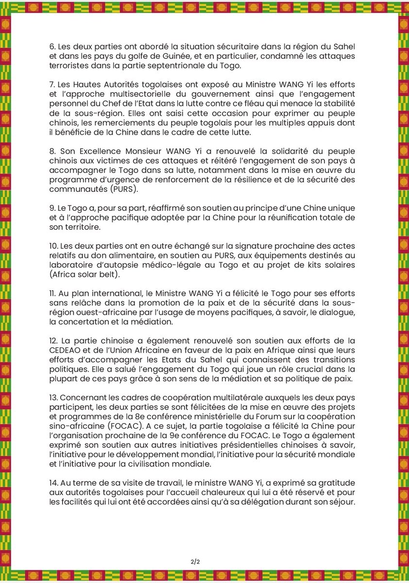 Primature Togo tweet media