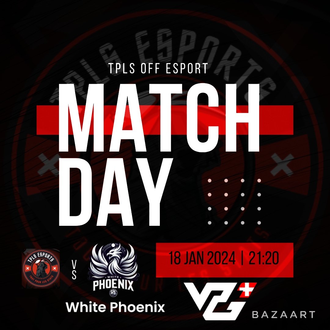 TplsOff's tweet photo. ◇ Programme du soir ◇

Après un retour en VPG France hier , plutôt mitigé,  voici le début de la VPG Suisse où on doit de se rattraper.🇨🇭 

21h20 : VS White Phoenix 
21h40 : VS BlackPanther
22h00 : VS MGT Az Milan 
22h40: VS Owned Esport https://t.co/uYP6vpCstC