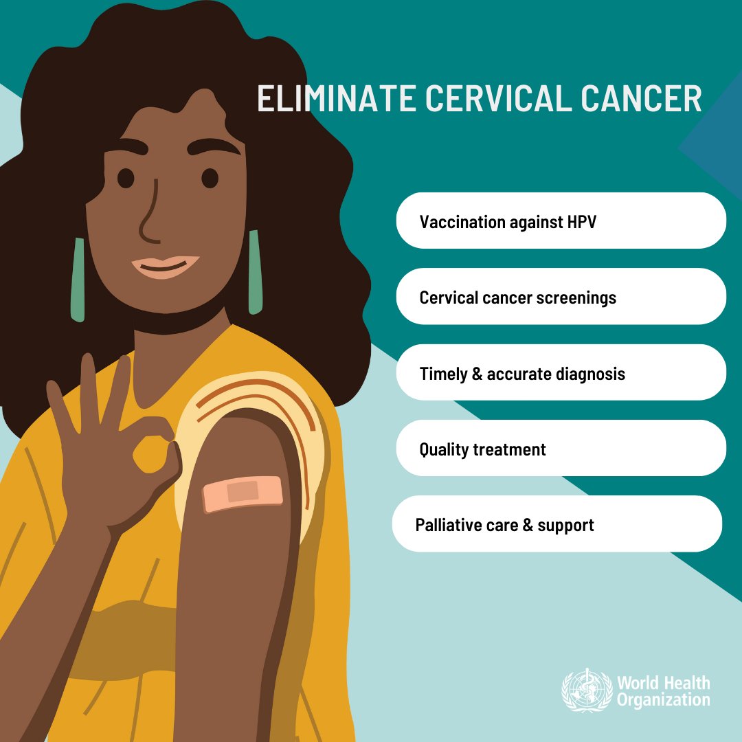 Let’s eliminate #CervicalCancer as a public health problem!

No woman should die from cervical cancer. We have the technical, medical and policy tools and approaches to eliminate it.

January is #CervicalCancerAwarenessMonth!
