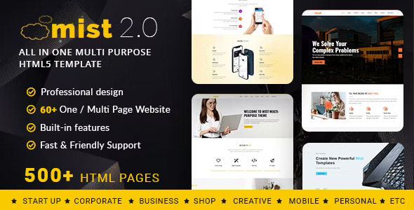 zozothemes's tweet image. Looking for an #HTML5Template that fulfills all your website needs?
Here is a #Mist - The Multipurpose HTML5 #Responsive Template.
It has Unlimited possibilities & flexibility that will easily be able to support every site #development.
โบ 1.envato.market/eZ9EO