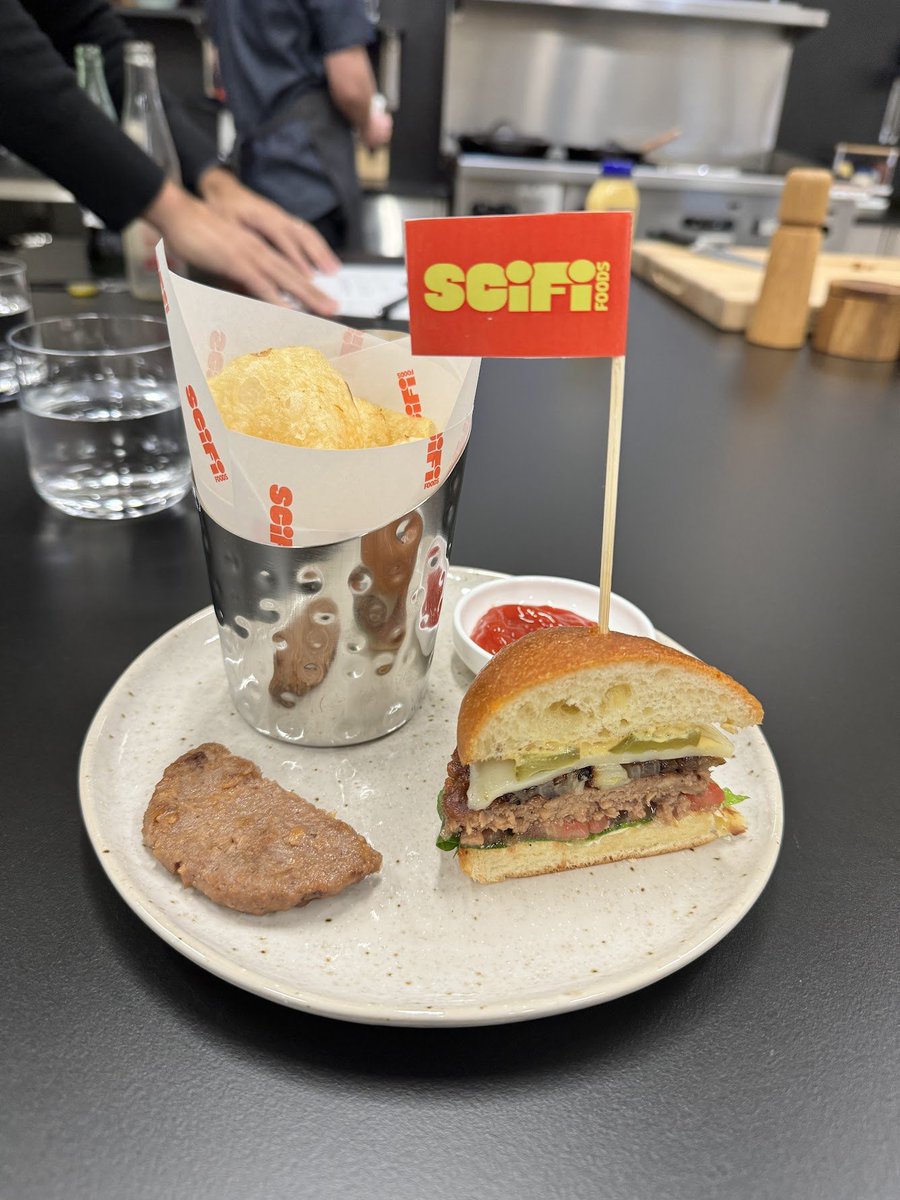 Diego Meller (@diemel) on Twitter photo Today I ate a @scifoods beef burger made out of actual meat cultivated in a lab (no cows were killed for my burger). An absolutely awesome experience... this is the future. And it's not sci fi anymore. Thank you <a href="/joshuamarch/">Joshua March</a>. This Argentine approves. Today I ate a @scifoods beef burger made out of actual meat cultivated in a lab (no cows were killed for my burger). An absolutely awesome experience... this is the future. And it's not sci fi anymore. Thank you <a href="/joshuamarch/">Joshua March</a>. This Argentine approves.