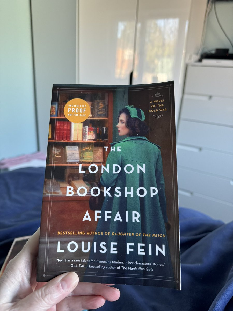 Thank you so much to @FeinLouise and @WmMorrowBooks for very kindly sending me a proof copy of #TheLondonBookshopAffair this was a lovely surprise. This book is out now and is receiving great reviews. I will be posting mine soon. Again thank you it is much appreciated 💕💕