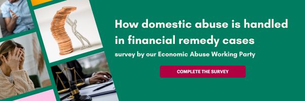 🚨 Resolution’s Economic Abuse Working Party is exploring the views and experiences of family justice professionals about how domestic abuse is handled in financial remedy cases, Schedule 1 cases and between cohabitees ✅👇
