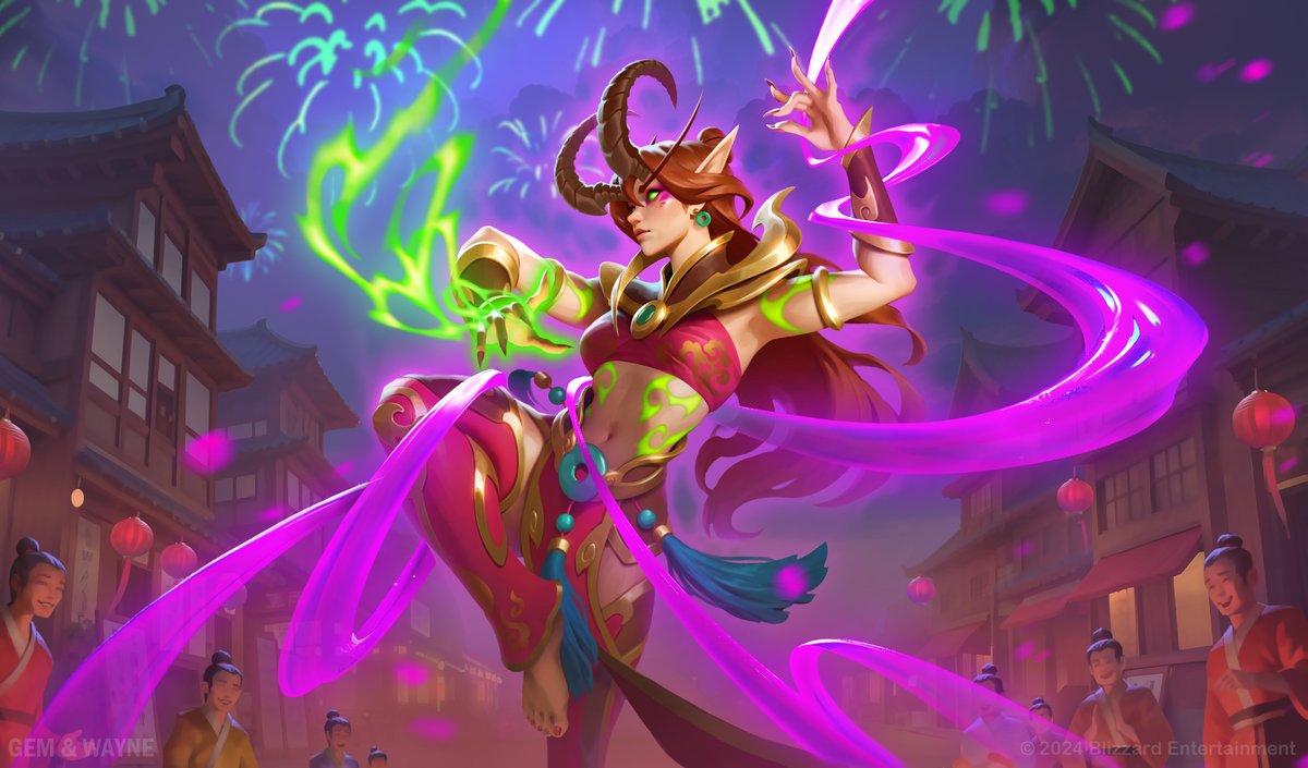 Hero skin for Hearthstone Lunar New Year. Many thanks to Blizzard's AD Peter Stapleton for giving me this opportunity. Thanks to my partner
<a href="/jingfan28816062/">Gem Fan</a>
for created the sketch.
Artstation artstation.com/artwork/Ev0AlN
Instagram instagram.com/wu390227