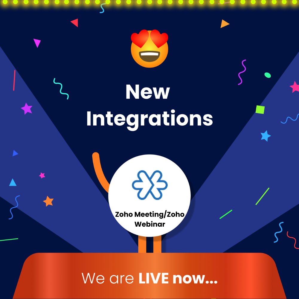 Now integrate @ZohoMeeting with 1100+ apps with just one click using Integrately! Spend less time on repetitive tasks and more on things that matter most to you. Choose from over 340 ready automations and get started - integrately.com/integrations/z… #1ClickIntegrations #NoCode