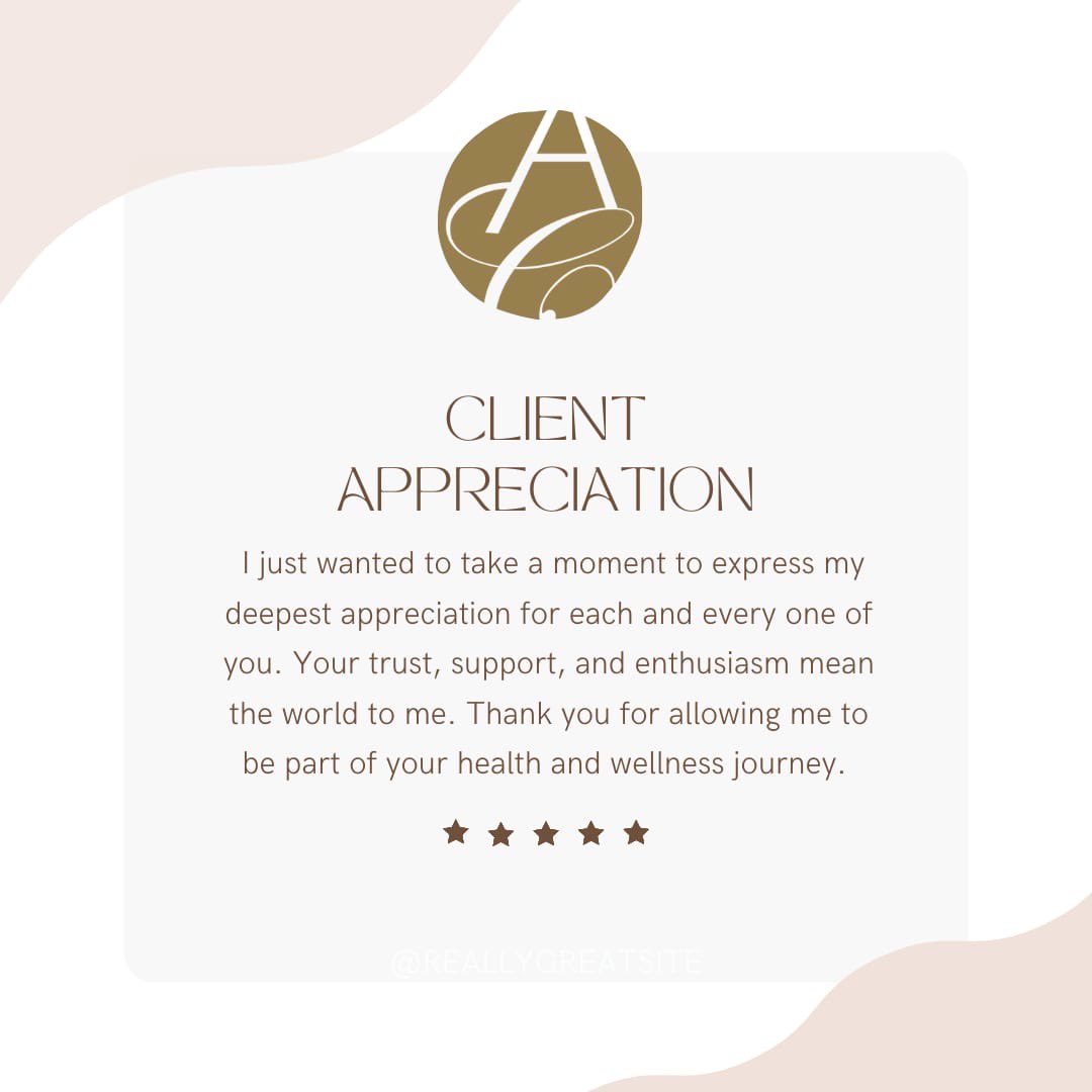 💕Today I want to express my deepest gratitude for allowing me to be part of your wellness journey. 

#clientappreciation #ilovemyclients #dietitian #wellness