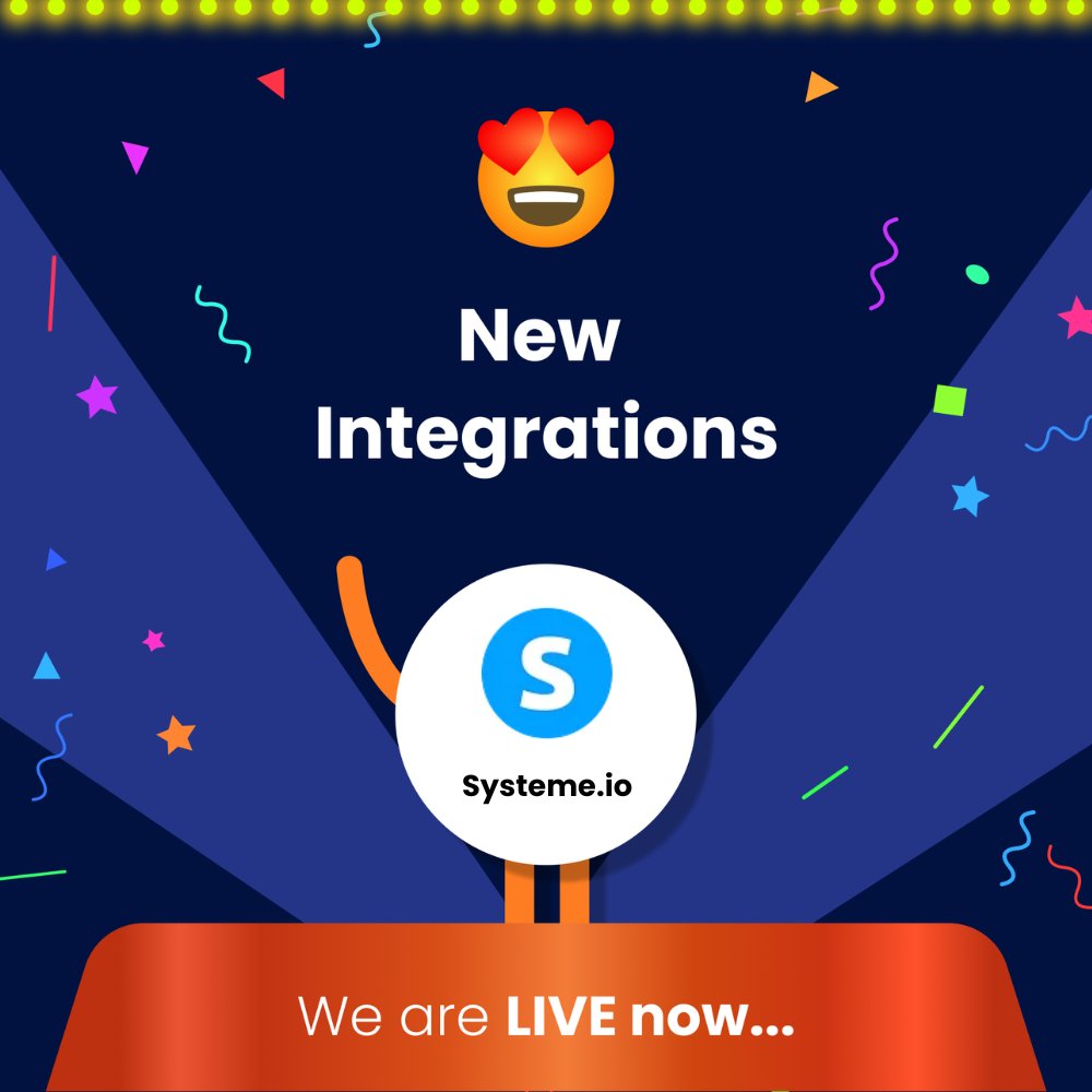 Now integrate @systeme_io with 1100+ apps with just one click using Integrately! Spend less time on repetitive tasks and more on things that matter most to you. Choose from over 1900 ready automations and get started - integrately.com/integrations/s… #1ClickIntegrations #NoCode