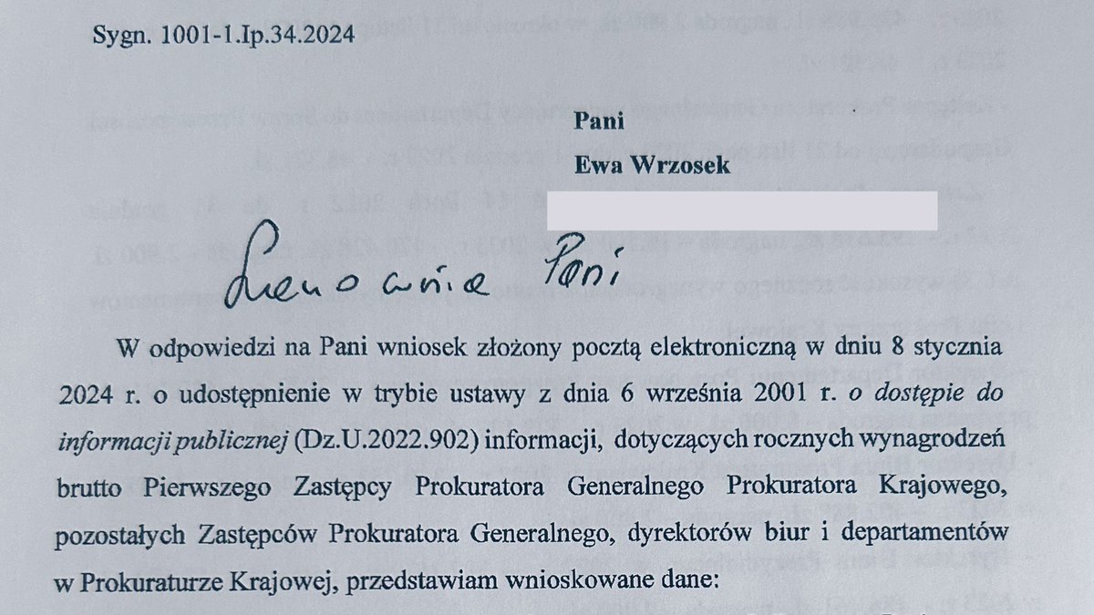Kiedy nie wiadomo o co chodzi, jak zwykle - idzie o pieniądze, gigantyczne  pieniądze. 
Wynagrodzenia, nagrody i dodatki specjalne w <a href="/PK_GOV_PL/">Prokuratura</a> za okres 2022/2023. 
Zapnijcie pasy‼️

B. prokurator krajowy 𝗗𝗮𝗿𝗶𝘂𝘀𝘇 𝗕𝗮𝗿𝘀𝗸𝗶:
wynagrodzenie: 974 639 zł
nagrody: 32 900 zł