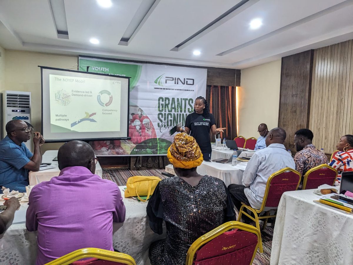 PINDFoundation's tweet photo. Day 2
We are having an orientation and training session for Al the Ondo State youth employment partners. 

This is an opportunity for them to understand the scale of the project, ask questions, and prepare for the implementation. 

#PINDYEP #pindfoundation #Nigerdelt https://t.co/fR8TiUFFEh