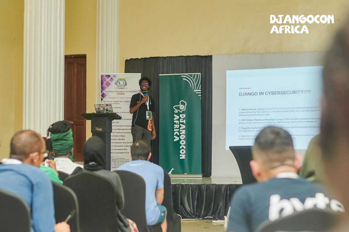 DjangoCons are held annually in Europe, the USA and Australia. And last year in Africa we held one too. It was a growth opportunity for African open-source software.

<a href="/PyconTanzania/">Python 🇹🇿 Conference</a> <a href="/StateSuza/">The State University of Zanzibar (SUZA)</a> were local hosts for <a href="/djcafrica/">DjangoCon Africa</a>. Day one highlights