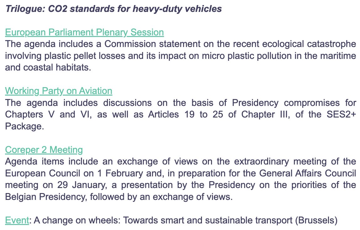 OPPEUTransport's tweet photo. 📆 Today in EU #TransportPolicy 👇

#TRILOGUE: CO2 standards for HDVs 🚚💨

WP on #Aviation: Presidency compromises on #SES2+

#SingleEuropeanSky #HeavyDutyVehicles #HDVRegulation
🇪🇺 🇪🇺 https://t.co/j4ogSfAVk8