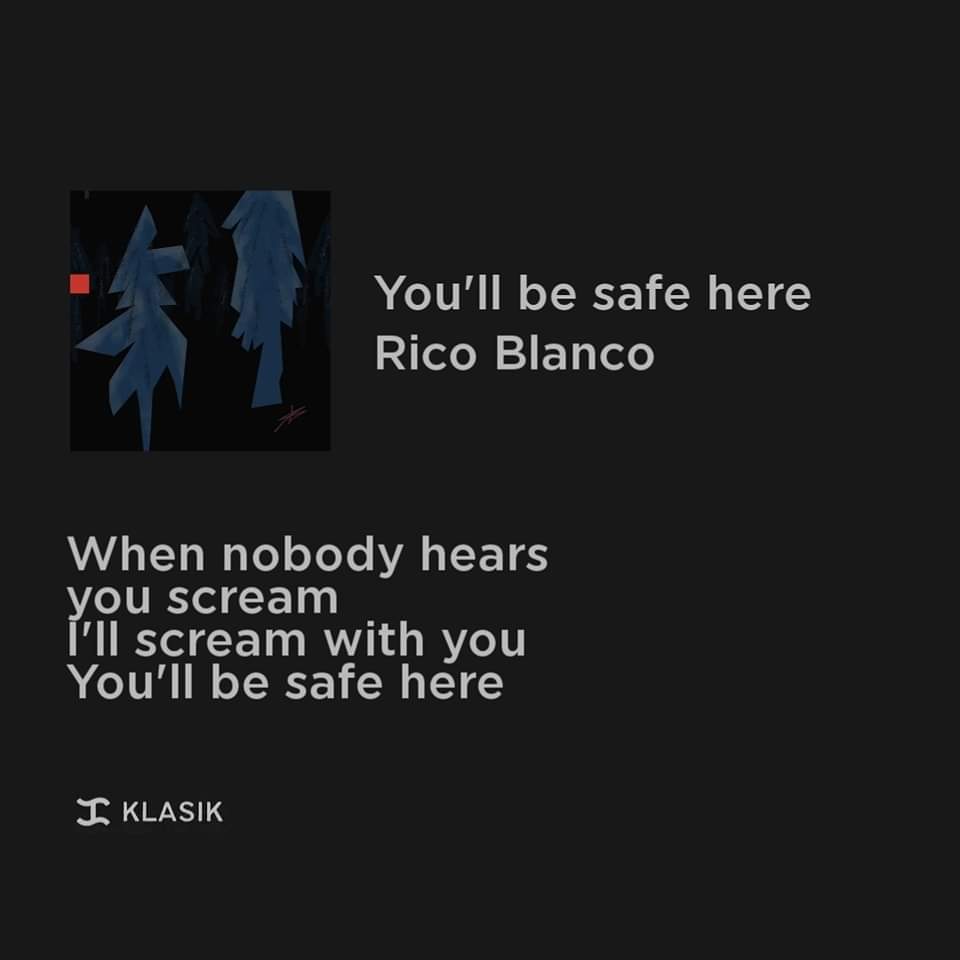 phklasik's tweet photo. you'll be safe here // Rico Blanco https://t.co/AB4dsGLuzA