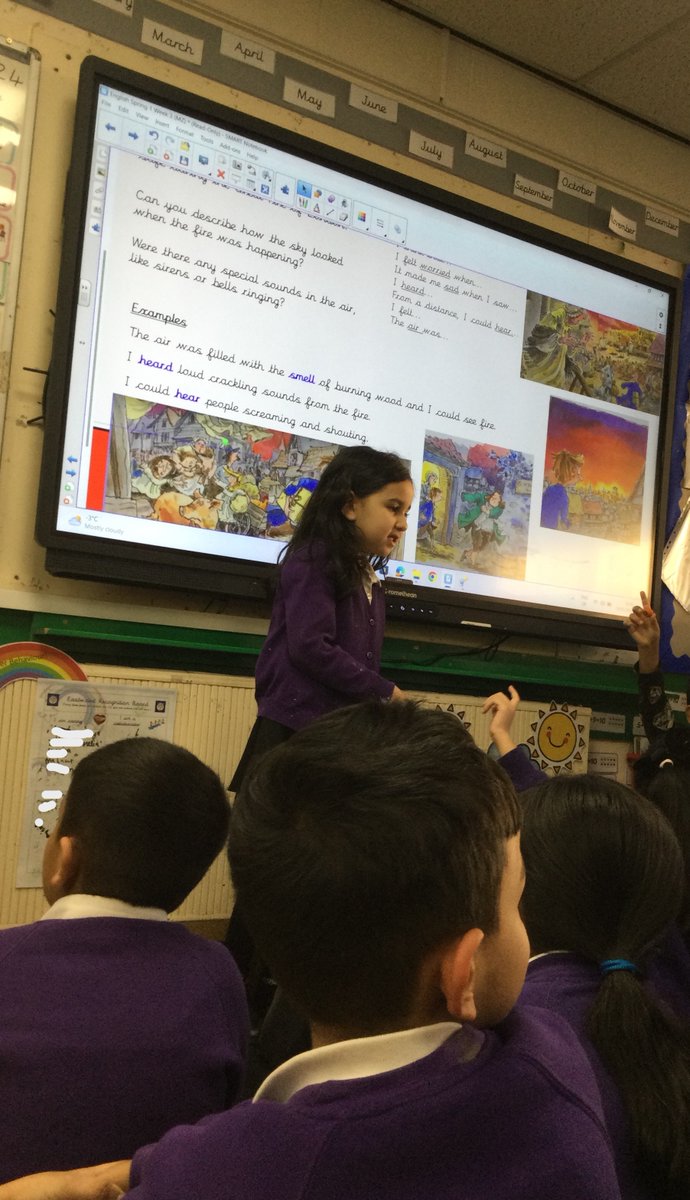 ECS_Keighley's tweet photo. Y2 hot seated as Toby and described the Great Fire of London and how it felt to be there in 1666. The other children had lots of inquisitive questions to ask and our Tobies had very descriptive answers! #writing #hotseating #oracy #history 🔥🗣️🪵 https://t.co/gsu5SQhbQY