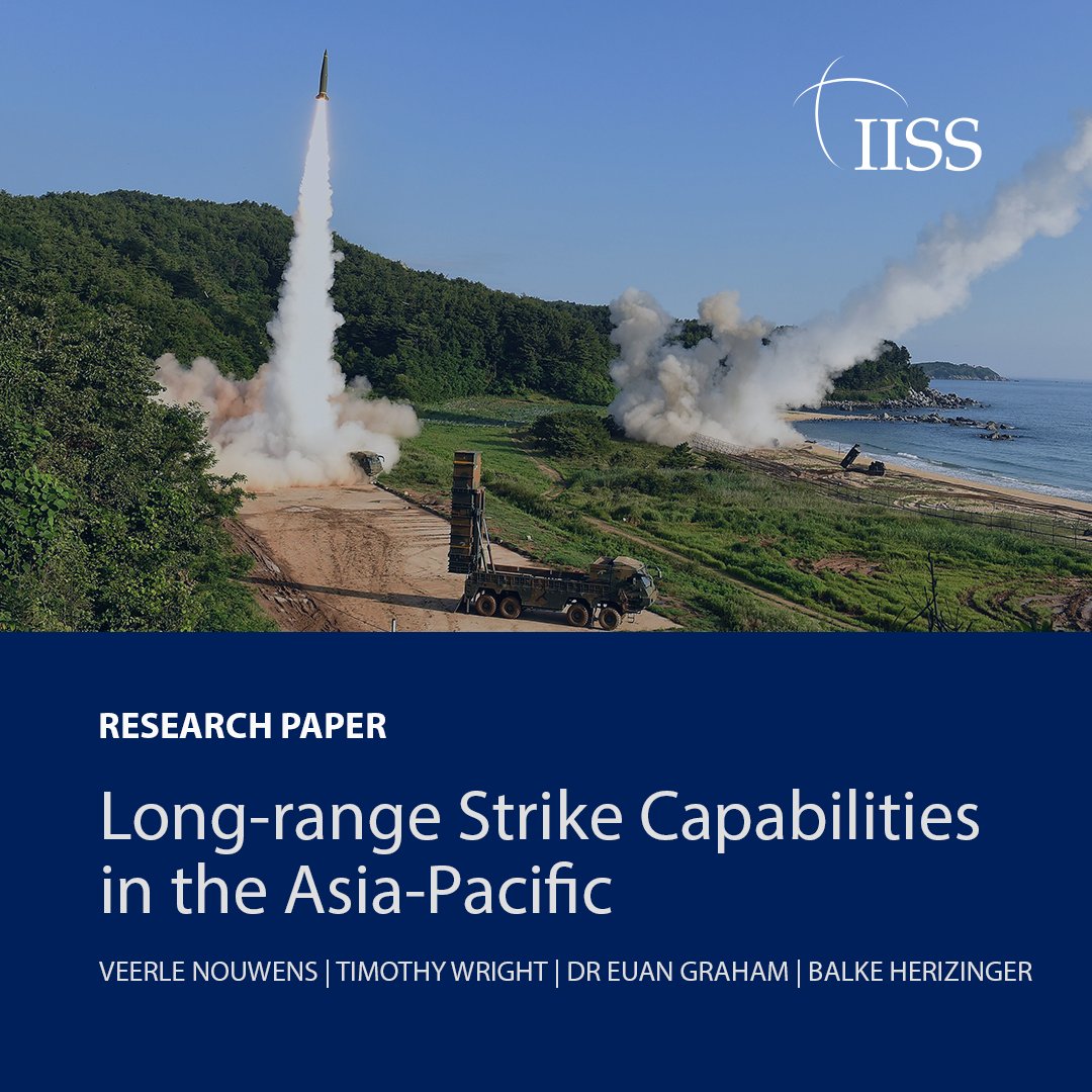 Missile arsenals are growing at an exponential rate in the Asia-Pacific region. Read the latest IISS research paper by experts @VeerleNouwens, @Wright_T_J, @graham_euan and @BDHerzinger: ➡ go.iiss.org/490oHDA