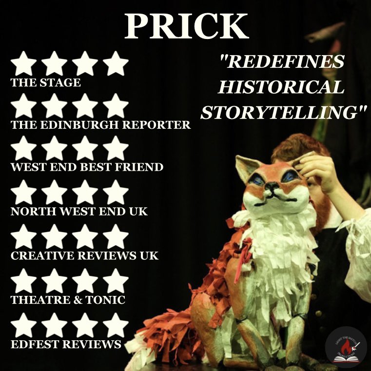LAST FEW CHANCES TO CATCH PRICK This 'insightful, sorrowful, gripping' play is only here for a few more days This is one you do not want to miss 🎟 thedraytonarmstheatre.co.uk/prick