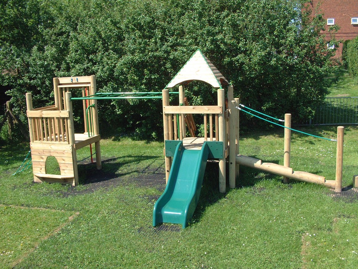 Another photo from the Setter archives - our original Huckleberry #climber! Huckleberry looks almost unrecognisable now from where it started, but rest assured it is just as exciting and fun (if not more so!) #outdoorplay #playequipment #edutwitter #school #primaryschool #play