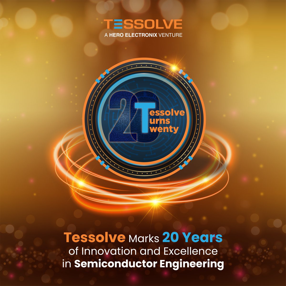 Cheers to 20 incredible years of innovation, dedication, and engineering excellence!
Celebrating Tessolve's 2 decades of shaping the future in Silicon and Systems engineering. Here's to many more milestones ahead!
#TessolveAnniversary #20YearsOfExcellence #TessolveTurns20
