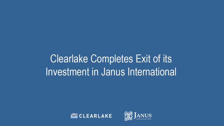 Clearlake Completes Exit of its Investment in Janus International #PrivateEquity #Investment #Acquisition #Leadership #GlobalManufactorer #JanusInternational clearlake.com/clearlake-comp…