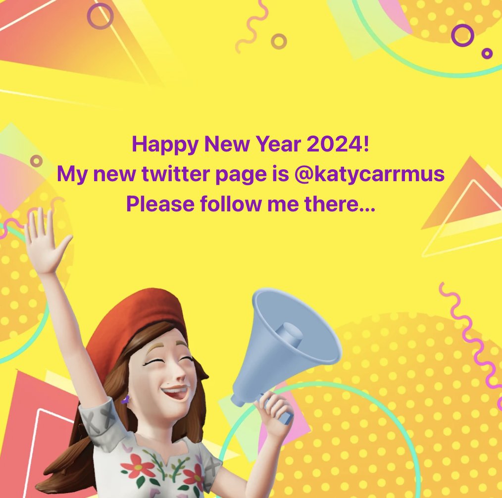 Hello friends please follow me here @katycarrmus as I have no access to this twitter account anymore. I would love to stay in touch with you - see you soon ! :)  katy