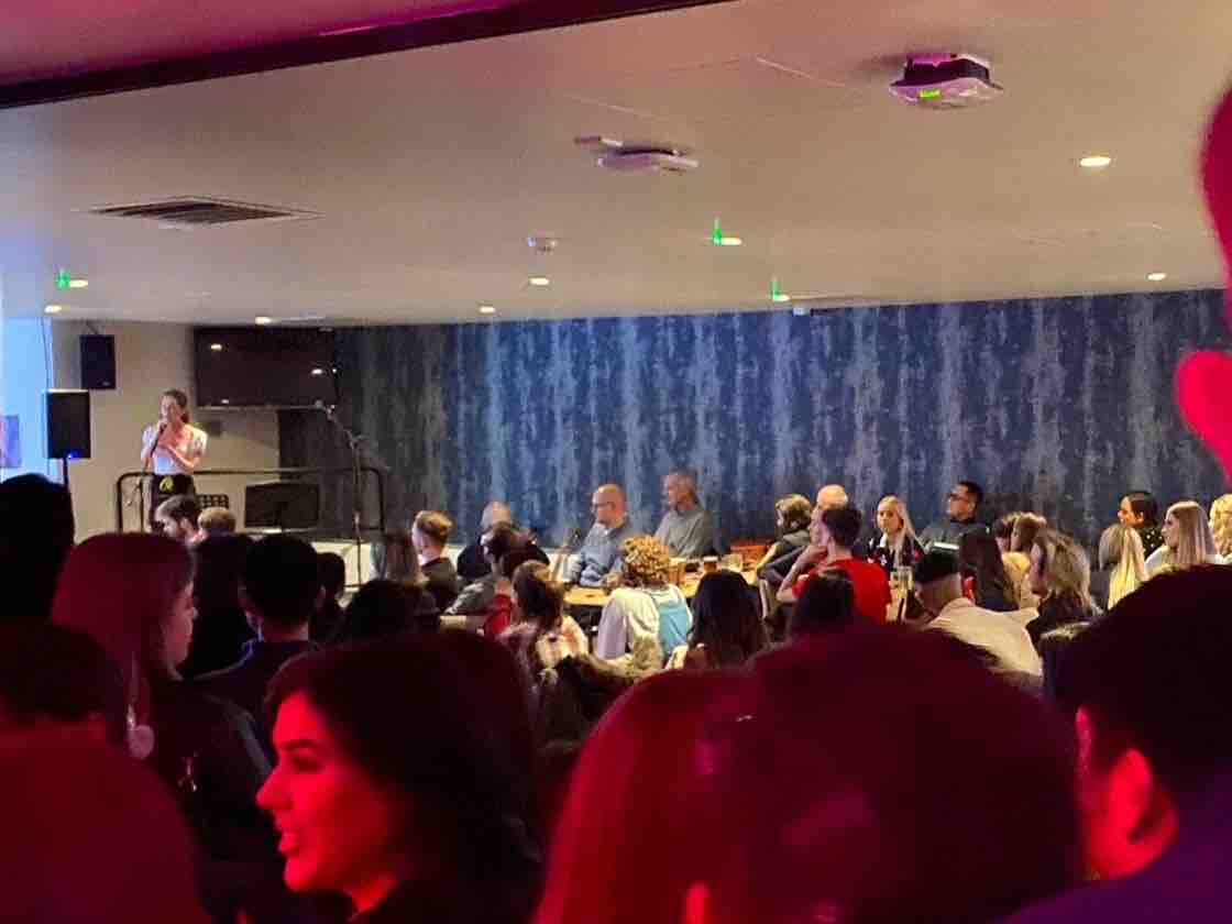 couldbeUrmouth's tweet photo. The talented dental students in Dundee brought out the guitars and sung their hearts out at an acoustic night during MCAW. The students raised an astonishing £2360! Thanks to all involved, the money will enable more of our resources and activities to get out to the public https://t.co/ZPnVq6ScGg