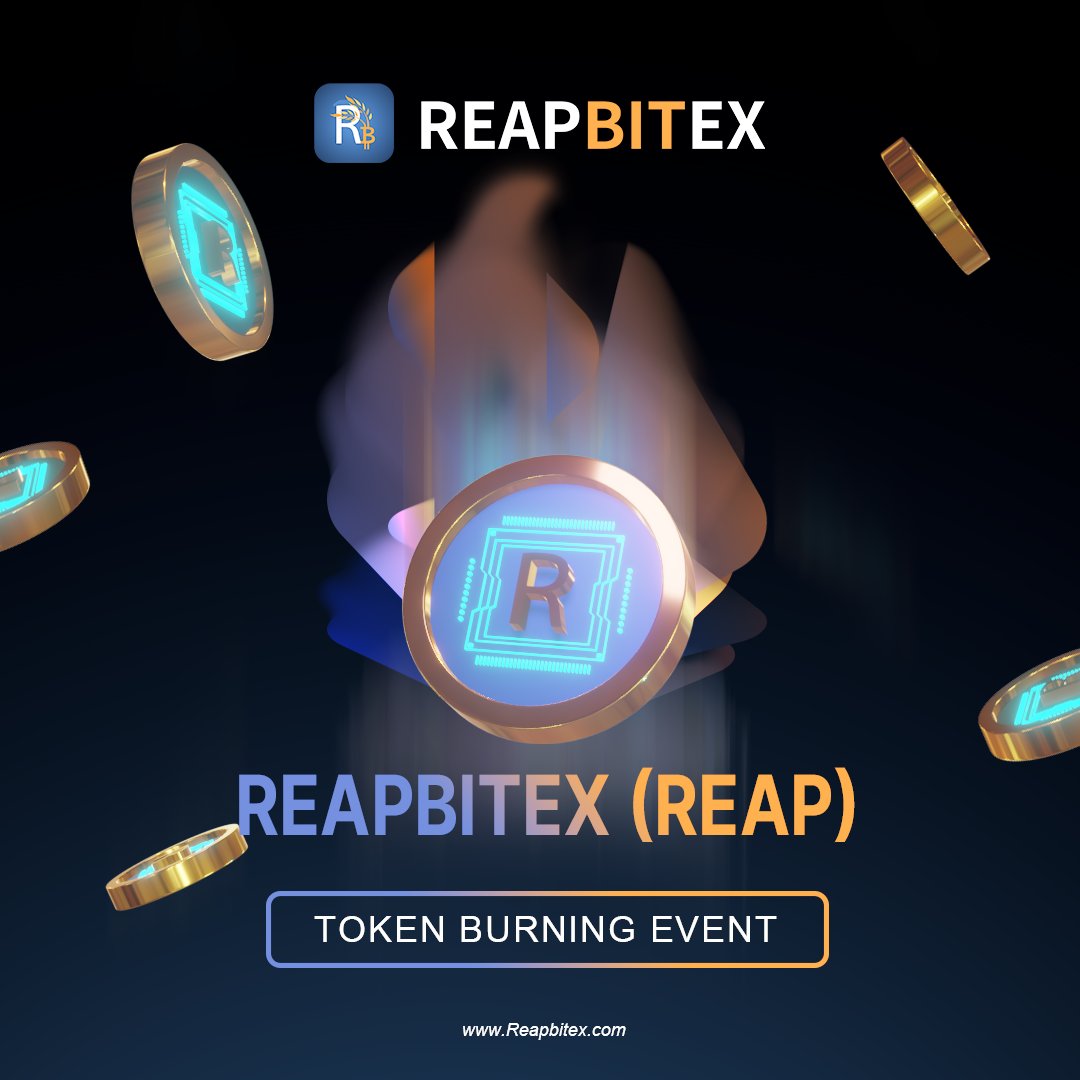 Reapbitex's tweet photo. 🔥Mark your calendars for an extraordinary Token Burning Event on January 23, 2024, and witness the heat turning up to intensify the value of your holdings! 🔥Don't miss this fiery opportunity! 🚀💎 #TokenBurningEvent #ValueIntensified #Reapbitex https://t.co/KAUIYeHmWu