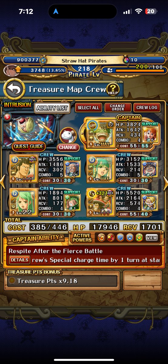Gabriel82391402's tweet photo. @ONE_PIECE_TC 
My current treasure map crew and killing it https://t.co/G3gO2dZI4Q