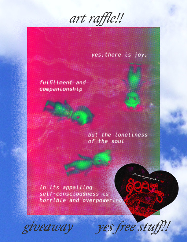 𓆛dry art giveaway!𓆛

- i'll be giving away the merch in the picture (happiness poster and a mitski keychain)
- will include other freebies!!
- i will pay for sf hehehe

all you have to do is:
- follow me
-like and rt this tweet

ends on january 31^^