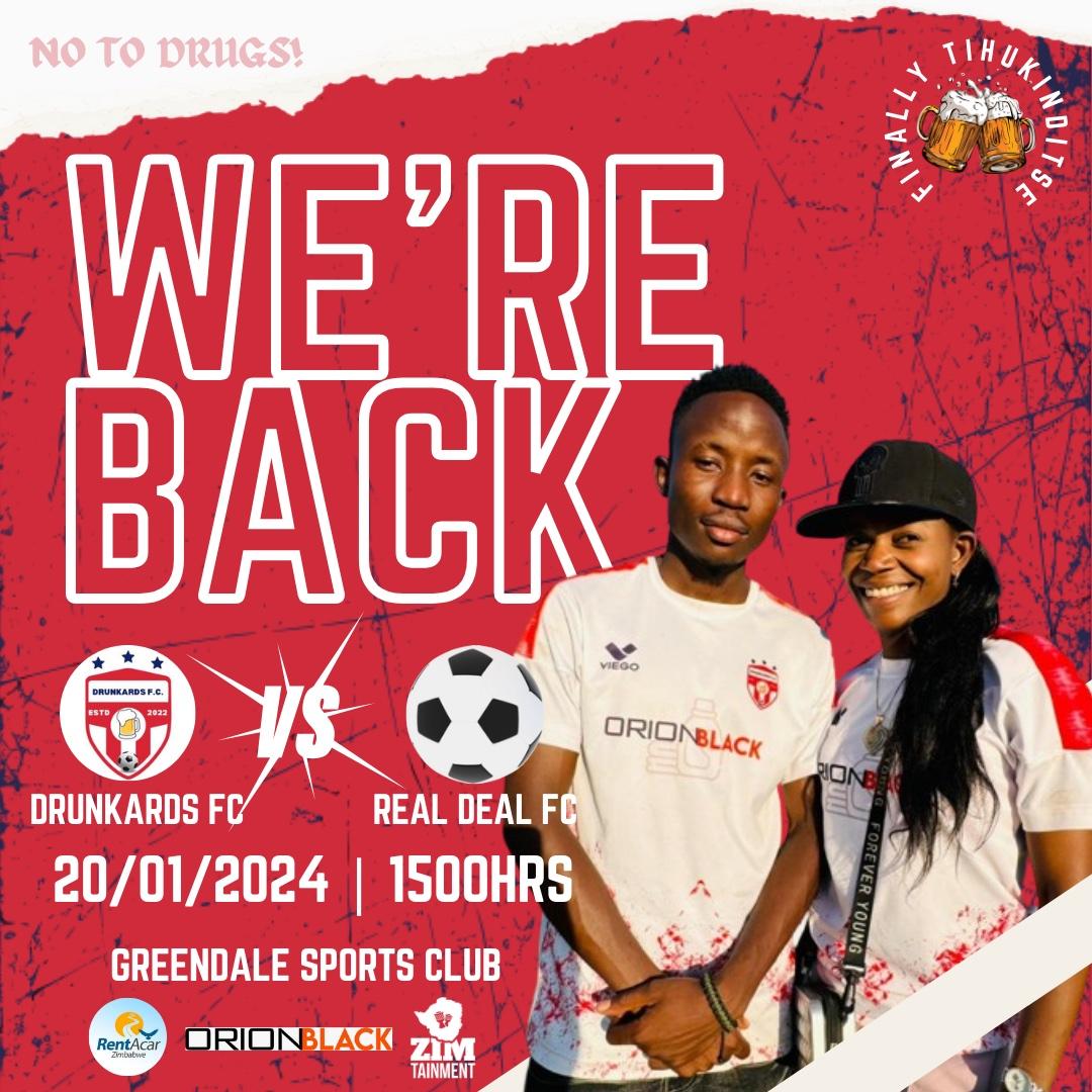 Drunkards_FC's tweet image. ⚽🍺 Drunkards FC, assemble! 🙌 Ready to conquer the soccer field with flair and a pint in hand?

DRUNKARDS FC vs REAL DEAL FC

This Saturday, we kick off the season in style – where goals meet good times. Let the games and the drinks flow! 🍺  ⚽ #DrunkardsFC #SOCCERnSIPS