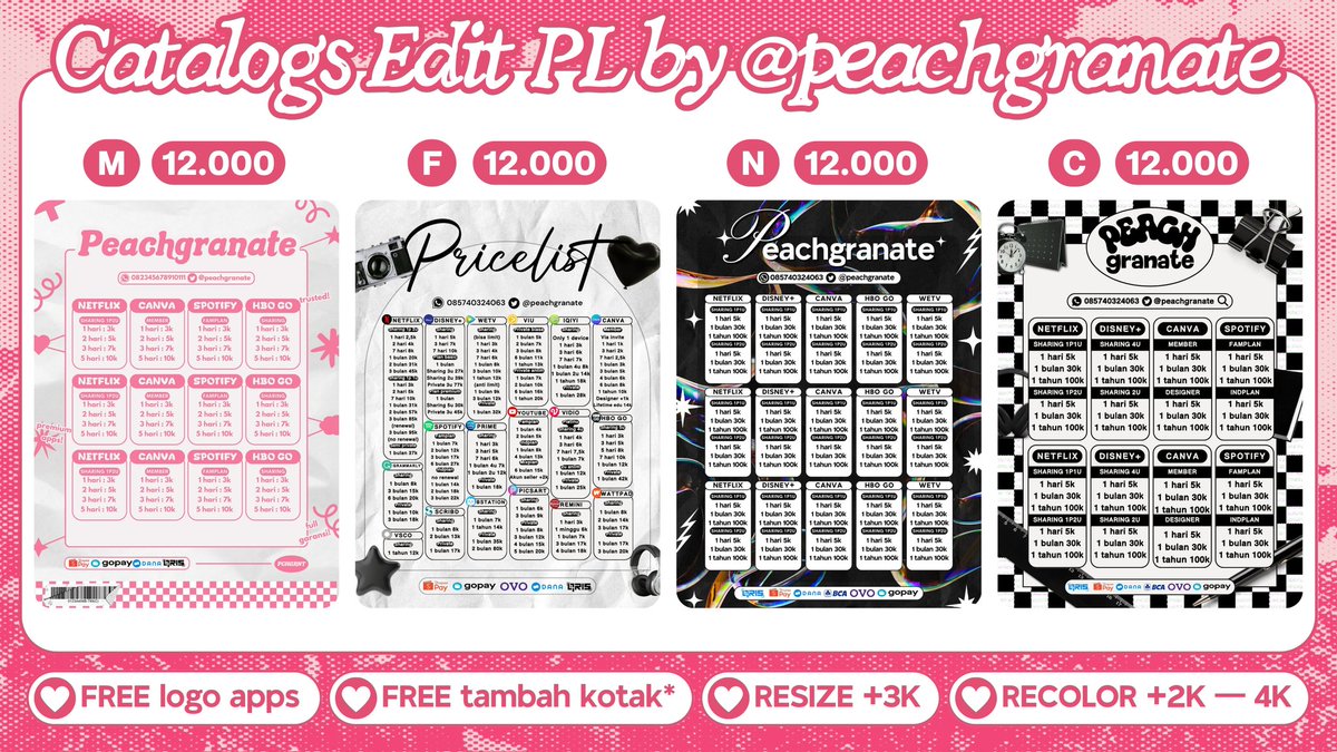 ♡ HELP RT PLEASE ♡

HAiiiii aku open edit PL / Pricelist lagi! 🥰💖 Bisa bundle QR Deco 4k-6k. Trusted sejak 2022 😋 NO CUSTOM dan NO RUSH ORDER yap! 💥 #zonauang #zonajajan 

🌷 FREE tambah kotak
💥 1500++ results!
☎️ Order via WA only, NO DM!