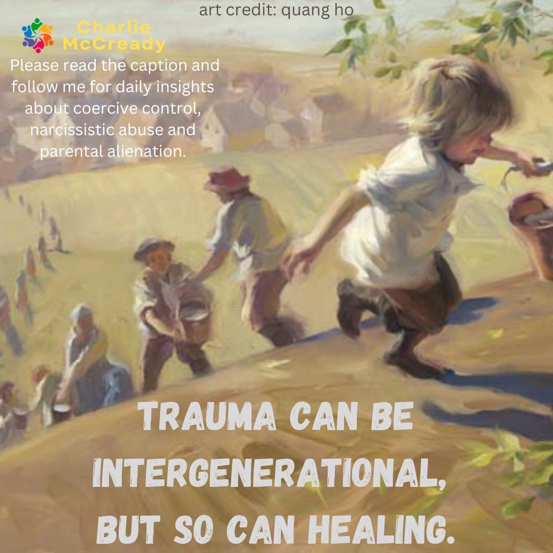 Bottling it up doesn’t work. Transgenerational trauma can snowball in families that keep their traumatic experiences secret, convey them indirectly or in a maladaptive manner. Responses to trauma can become normalised in this way too. #generationaltrauma #parentalalienation