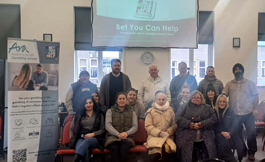 Ara Recovery For All (@ararecovery4all) on Twitter photo Chaz Singh enjoyed leading the Bet You Can Help training to <a href="/ColebrookSW/">Colebrook SW</a> in Plymouth.
Chaz taught about Gambling Related Harms, including the impact it can have on individuals, workforces, friends and families.
#gamblingharms #training Chaz Singh enjoyed leading the Bet You Can Help training to <a href="/ColebrookSW/">Colebrook SW</a> in Plymouth.
Chaz taught about Gambling Related Harms, including the impact it can have on individuals, workforces, friends and families.
#gamblingharms #training