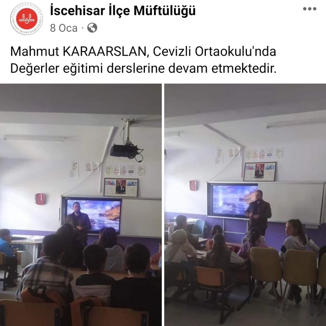 İscehisar İlçe Müftülüğü (@iscehisar_muf) on Twitter photo 