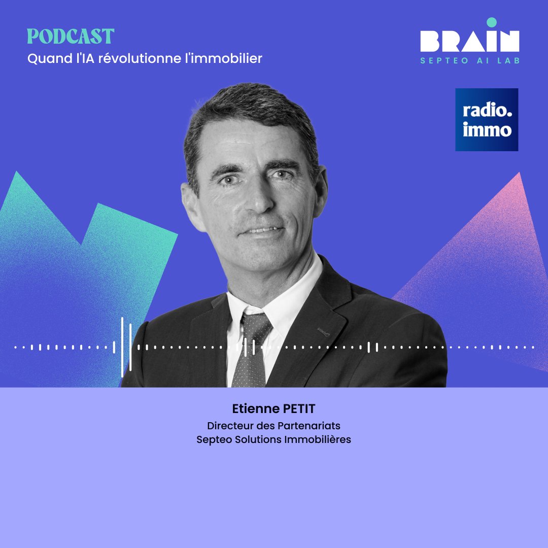 🎧 #Podcast LAB IA – Quand l'IA révolutionne l'#immobilier🏠 🔹 Comment l'IA fait gagner du temps ? 🔹 L'IA générative : une révolution ? 🔹 Impact sur l'emploi : opportunité ou menace ? L'épisode ici : septeo.com/podcasts #IA #Innovation