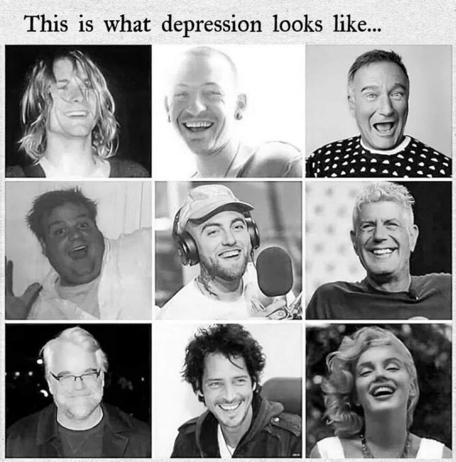 Aus Gründen und damit die Stigmatisierung dieser Krankheit aufhört! Teilen ausdrücklich erwünscht! 
#fuckdepression #notjustsad #wearenotalone