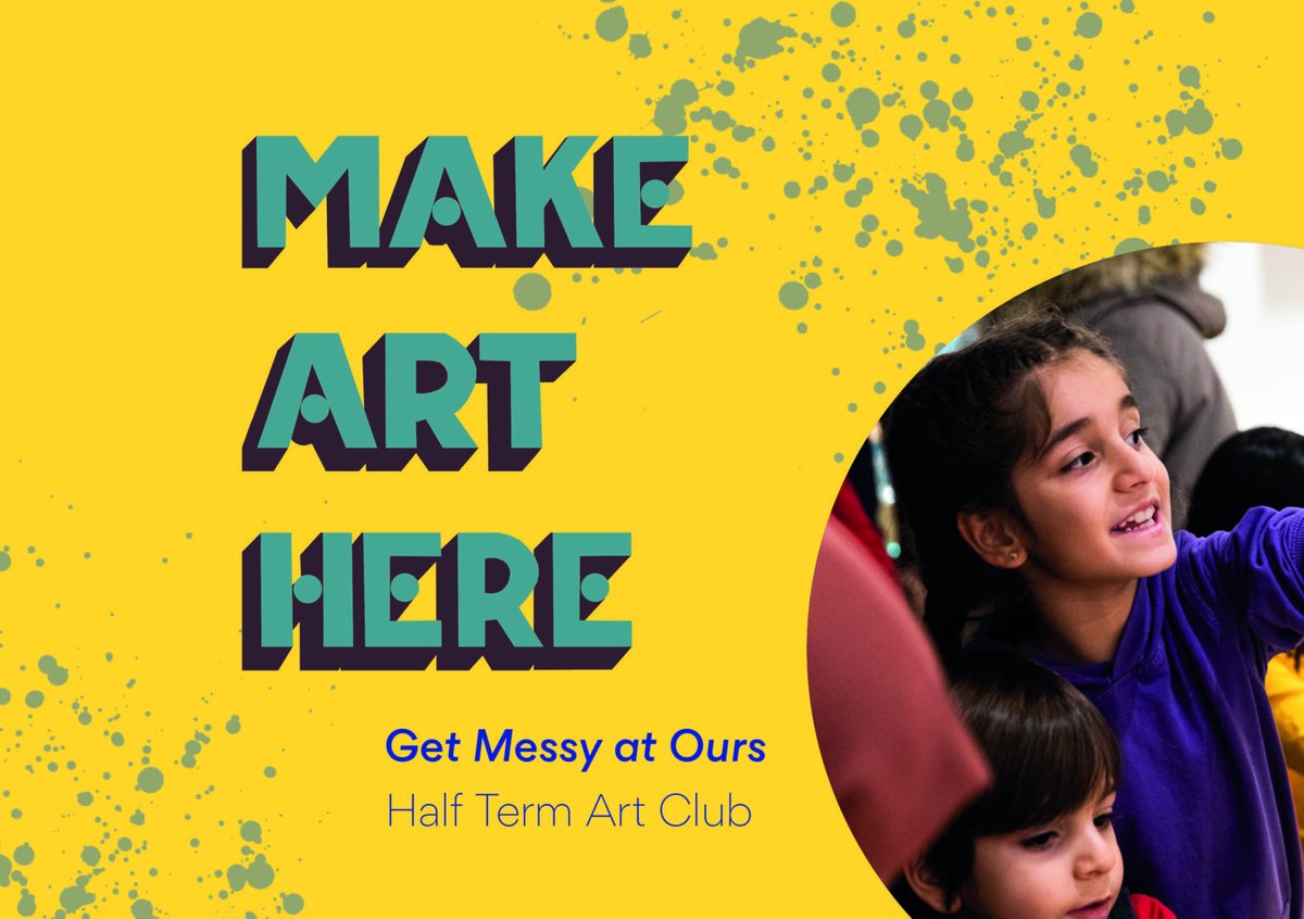 🎨 HALF TERM ART CLUB 🎨

It’s that time of the year when the little ones' first half term isn’t too far away, and we have a range of fun and exciting workshops taking place in our maker spaces, led by talented artists! 
 
Read what's on here 👉 bit.ly/48BFZai