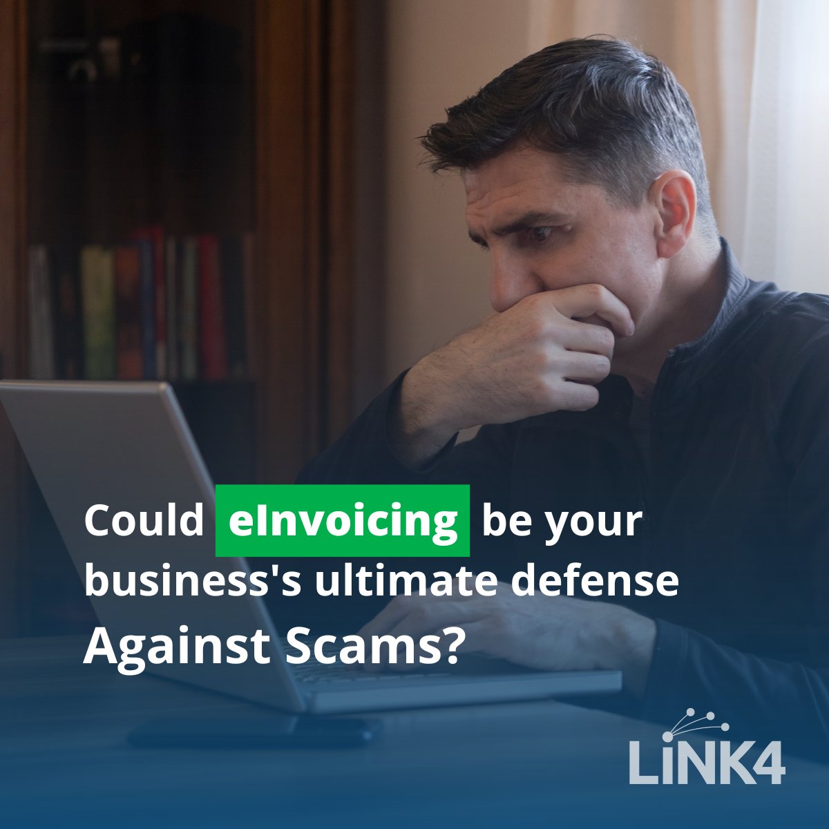 Protect your business from fraud risks with #eInvoicing! Learn how it prevents scams by securely transferring invoices between systems. Visit zurl.co/ESpq for details. 

#Link4 #SecureInvoicing