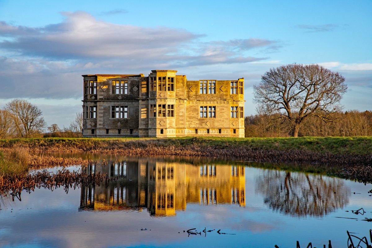 Feeling reflective Lyveden, Northamptonshire. Photo: the intriguing Elizabethan lodge viewed across the lake by Mike Selby