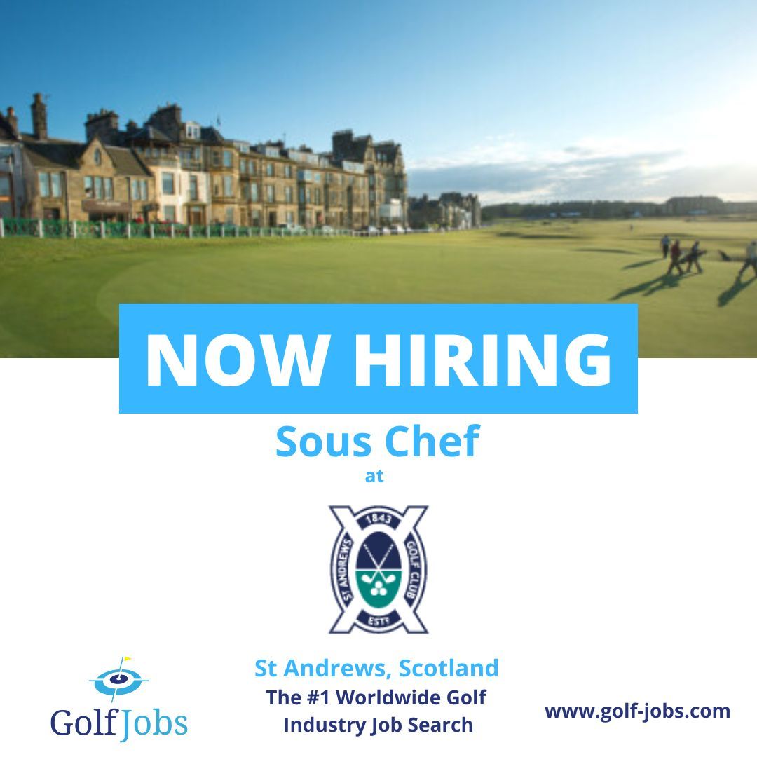 ⛳ JOB ALERT⛳ 

The St Andrews Golf Club is one of the oldest golf clubs in the world, with it's inception in 1843.

The club is looking for a Sous Chef. 

For more information and to apply, please visit: buff.ly/4aYd2GZ 

#GolfJobs #TheStAndrewsGolfClub #GolfClub